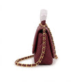 Chanel Coco Handle Bag – Burgundy - View 4