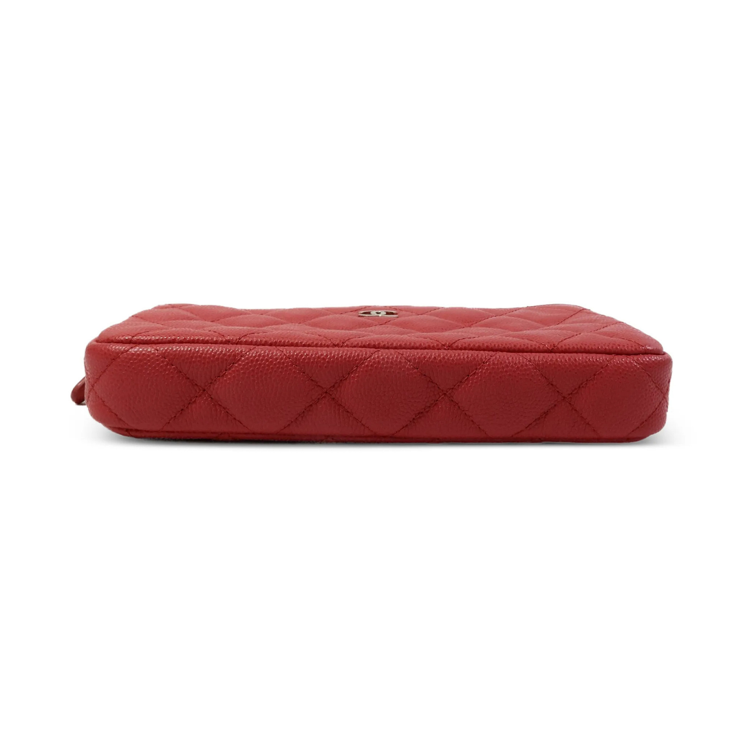 Chanel Double Zip Clutch – Red - View 4