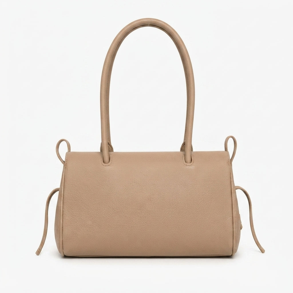 Chanel Grained Calfskin Handbag – Beige - View 4