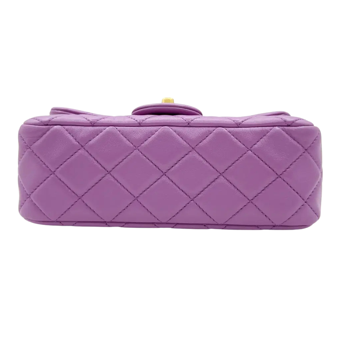 Chanel Mini Classic Flap Bag – Purple - View 3