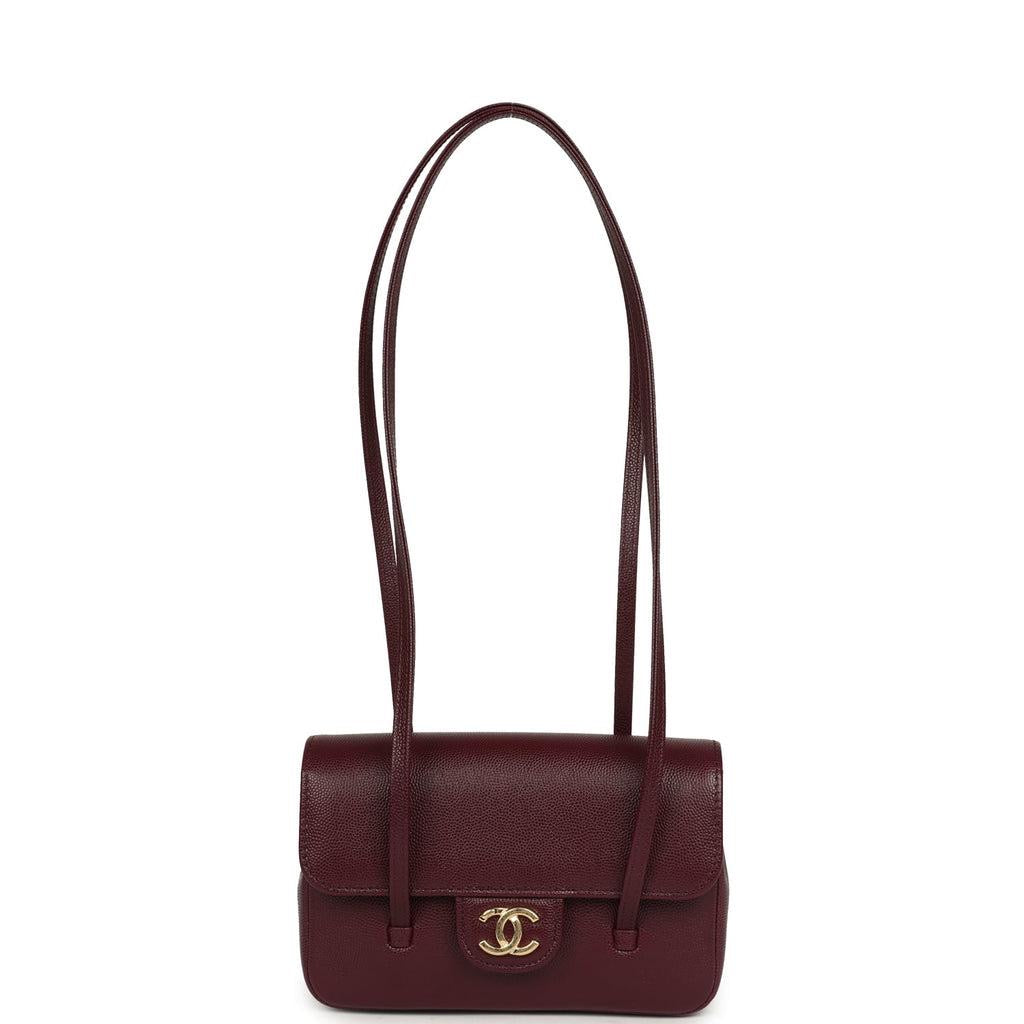 Chanel Preppy Coco Small Flap Bag – Dark Burgundy - View 4