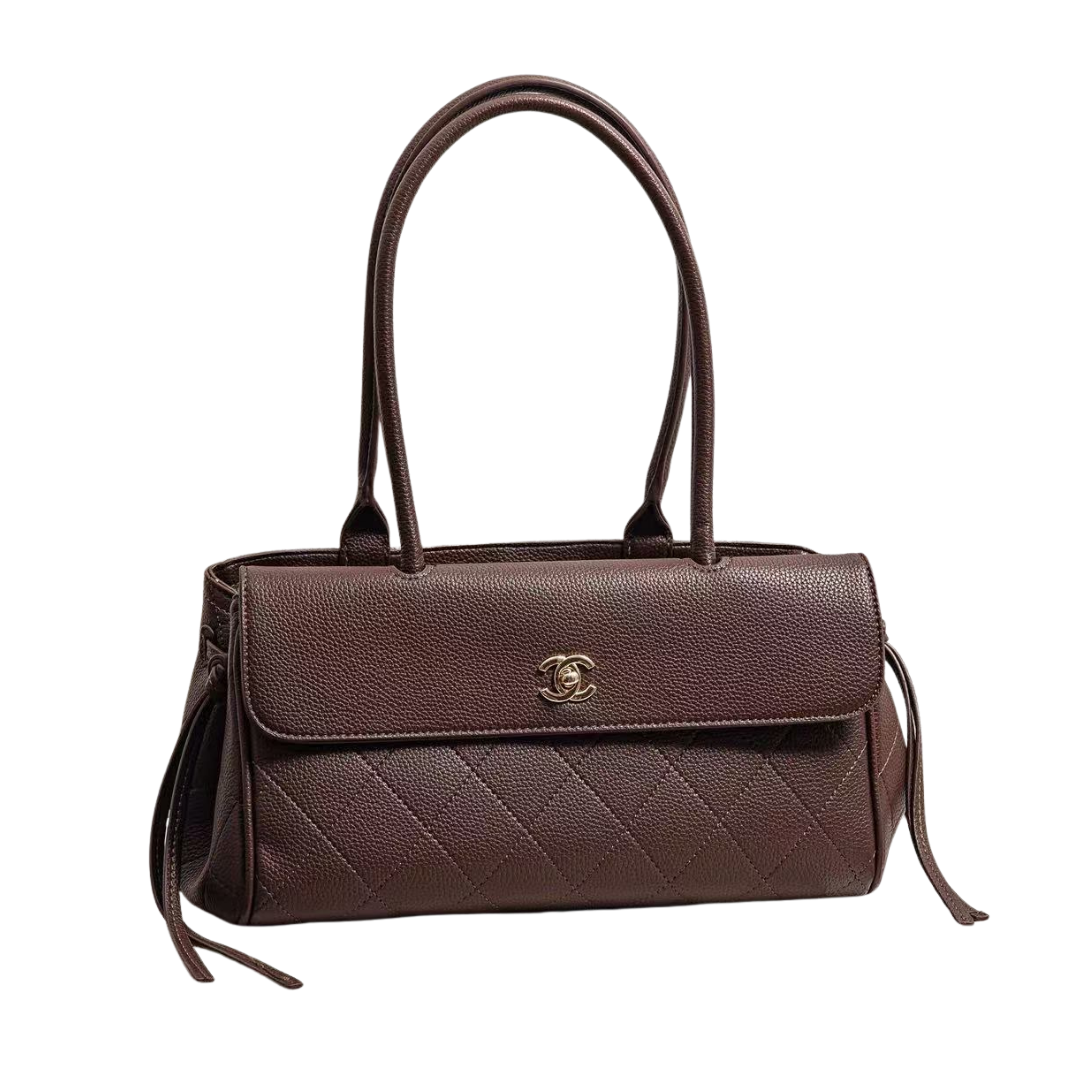 Chanel Stitched Urban Small Shopping Bag – Brown - View 2