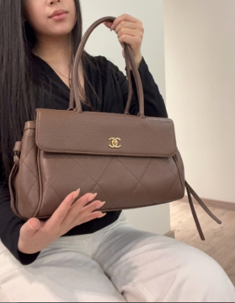 Chanel Stitched Urban Small Shopping Bag – Brown - View 5