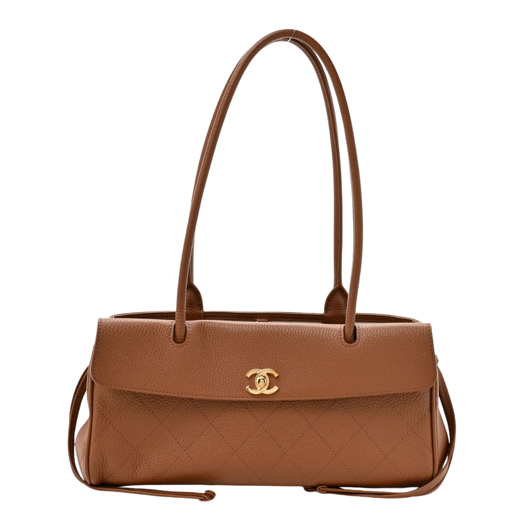 Chanel Stitched Urban Small Shopping Bag – Camel - View 1