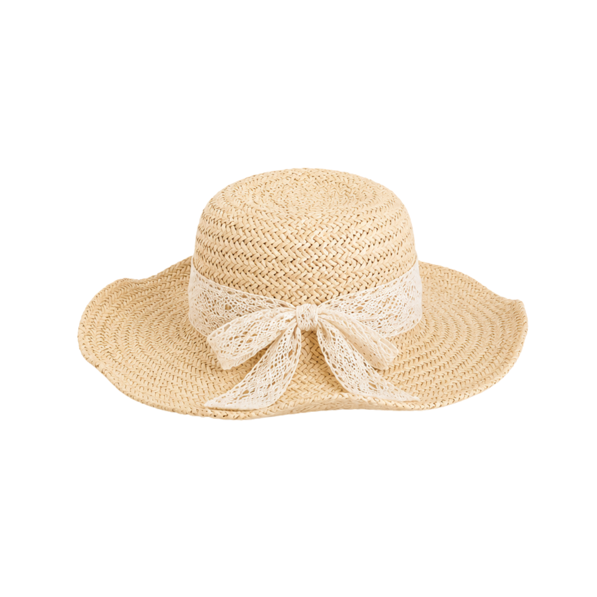 Chanel Straw Sun Hat Distinct Beige Straw Texture – product view