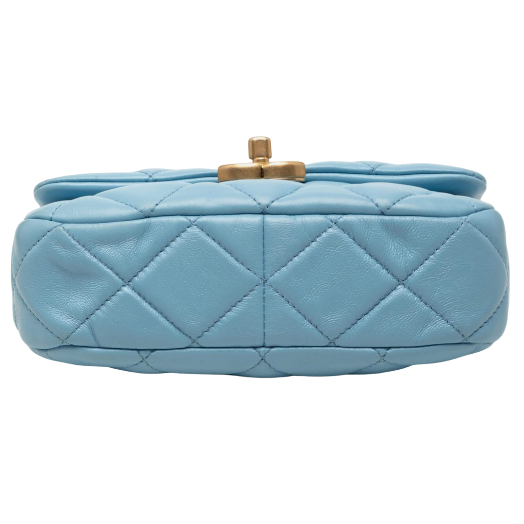 Chanel Mini Flap Bag – Light Blue - View 3