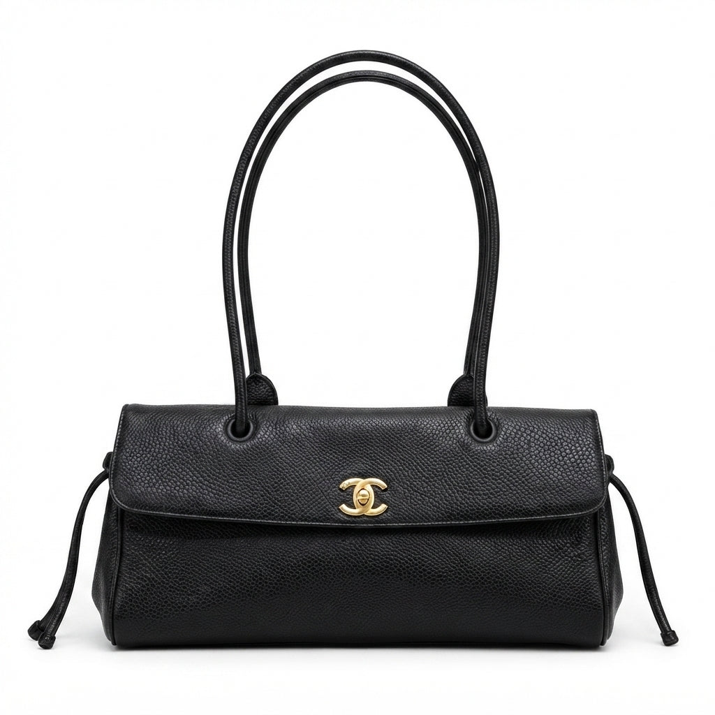 Chanel Small Shopping Bag – Black - View 3