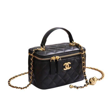 Chanel Small Top-Handle Vanity Case – Black - View 1