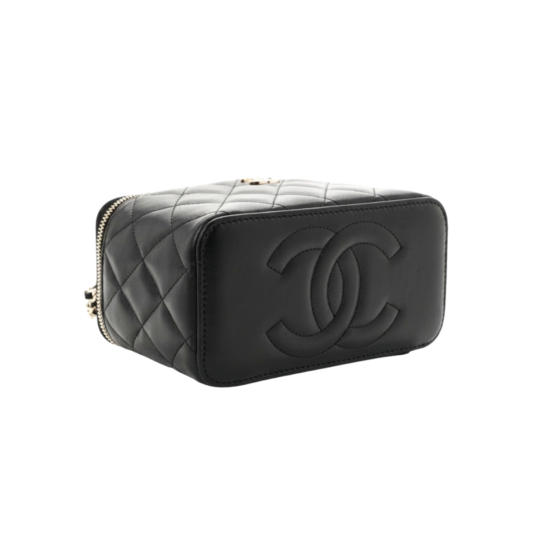 Chanel Small Top-Handle Vanity Case – Black - View 3
