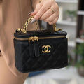 Chanel Small Top-Handle Vanity Case – Black - View 4