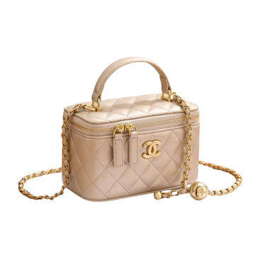 Chanel Small Top-Handle Vanity Case – Cream - View 1