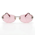 Chanel Rimless Sunglasses – Pink Tint - View 1