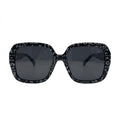 Chanel Sunglasses Black & White Graphic Lettered - View 1