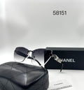 Chanel Sunglasses Black To Clear Tinted - View 3