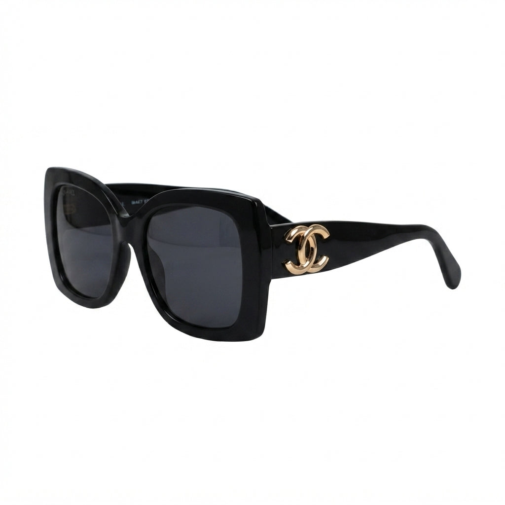 Chanel Bold Sunglasses – Black - View 2