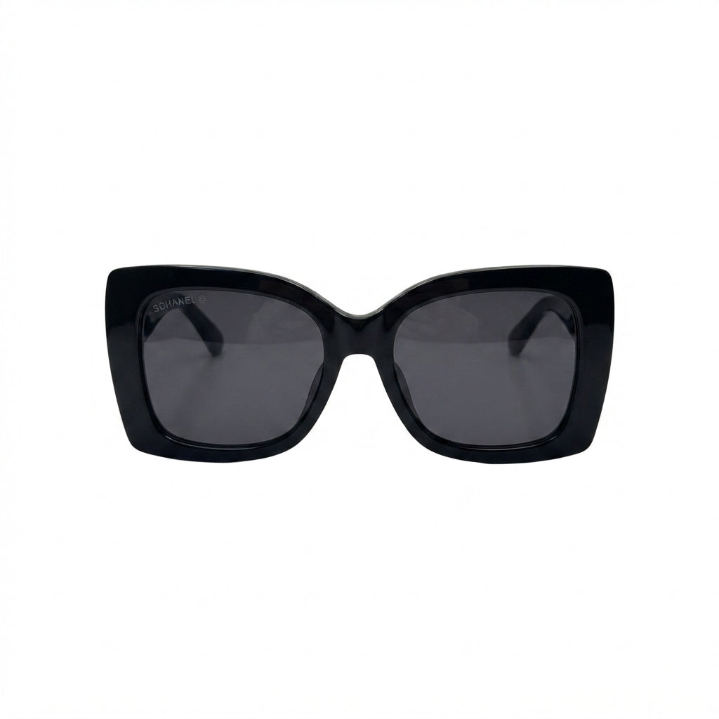 Chanel Bold Sunglasses – Black - View 1
