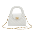 Chanel Mini Kelly Top Handle Bag – White - View 1