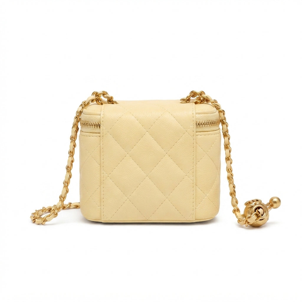 Chanel Mini Vanity Bag – Pastel Yellow - View 3