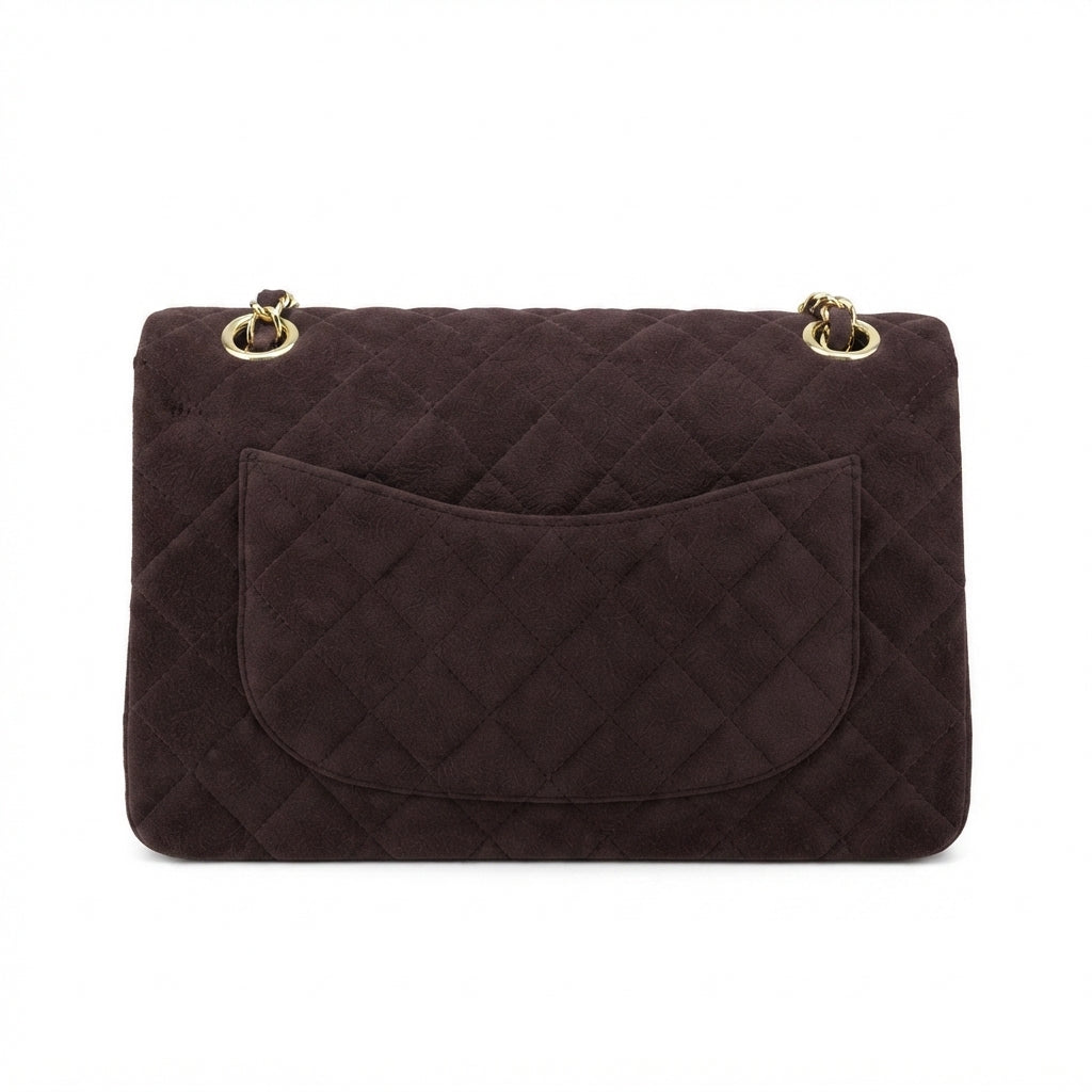 Chanel suede Handbag – Dark Brown - View 5