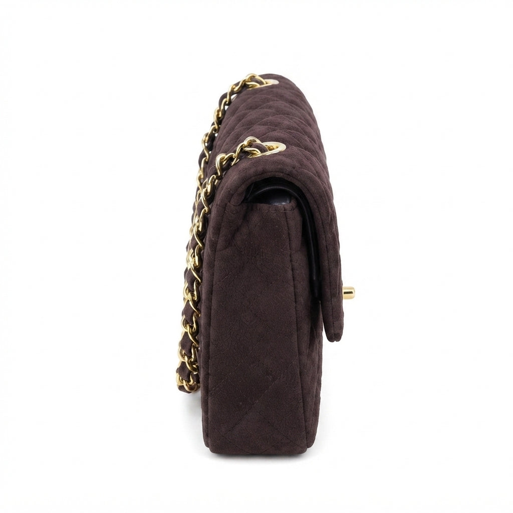 Chanel suede Handbag – Dark Brown - View 2