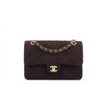 Chanel suede Handbag – Dark Brown - View 1