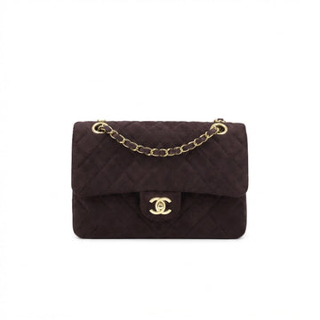 Chanel suede Handbag – Dark Brown - View 1