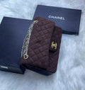 Chanel suede Handbag – Dark Brown - View 4