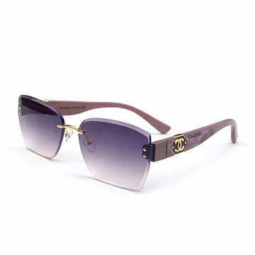 CHANEL | Sleek Rimless Frame Sunglasses