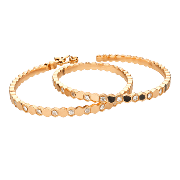 Chaumet Jewelry | My Love Hoop Bracelets Gold Crystals