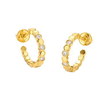 Chaumet Jewelry | Bee My Love Hoop Earrings Gold Crystals