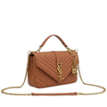 Saint Laurent Collège Chevron-Quilted Bag - View 3