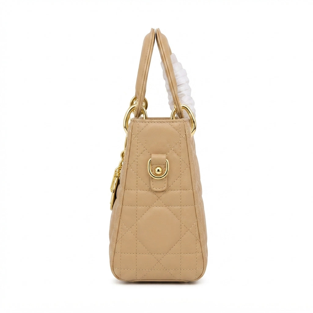 Dior Lady D-Joy Style Handbag – Beige - View 4