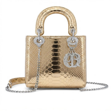 Dior Mini Lady Dior Bag – Metallic Gold - View 1