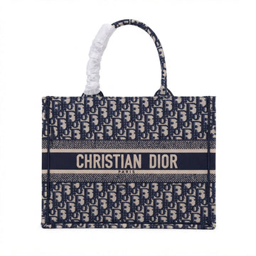 Dior Oblique Embroidered Tote – Blue Oblique - View 1