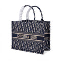 Dior Oblique Embroidered Tote – Blue Oblique - View 3