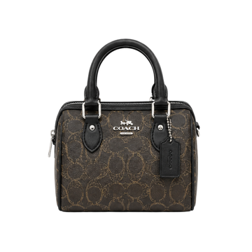 Coach Mini Rowan Brown Black Bag – product view