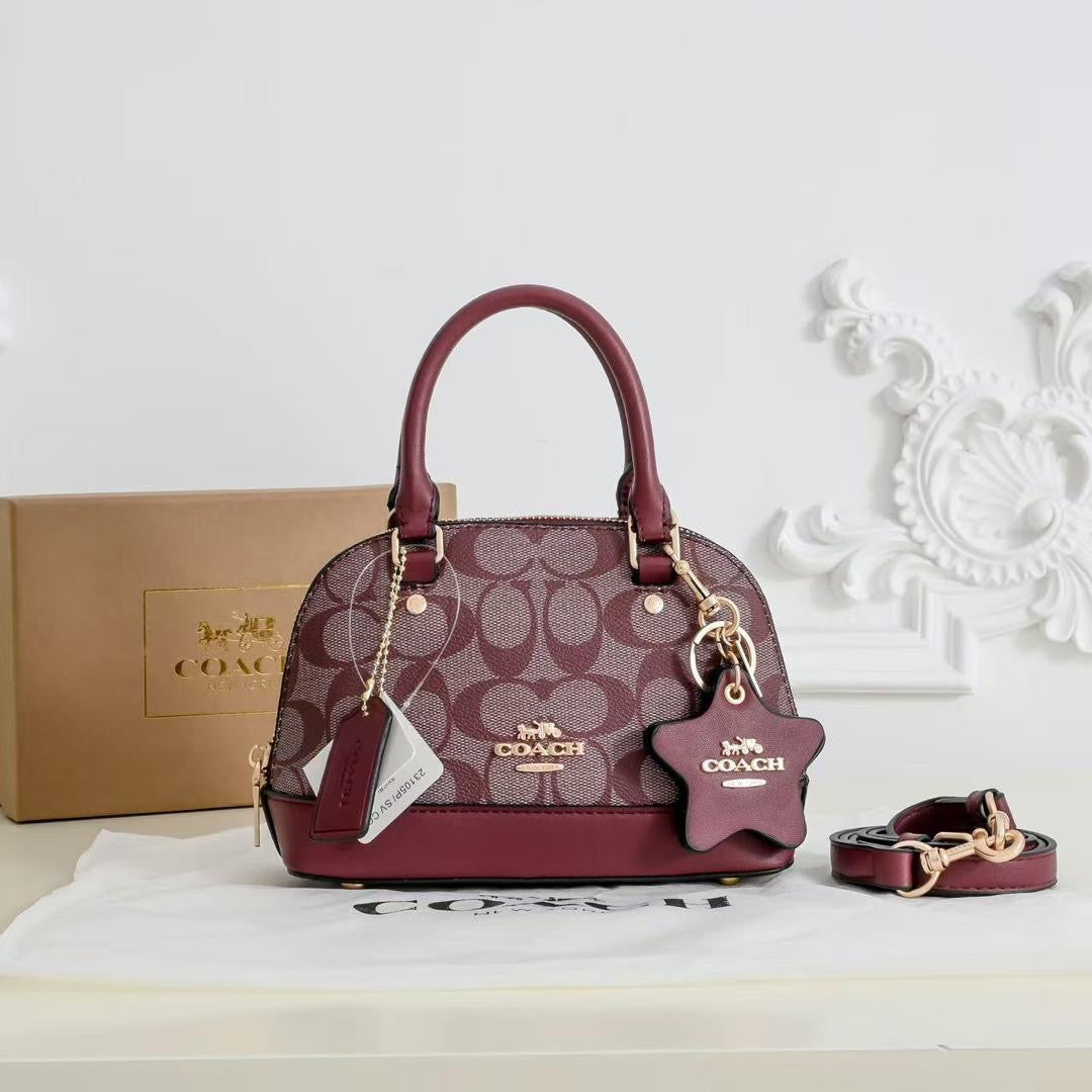 Coach Mini Sierra Satchel – Burgundy - View 4