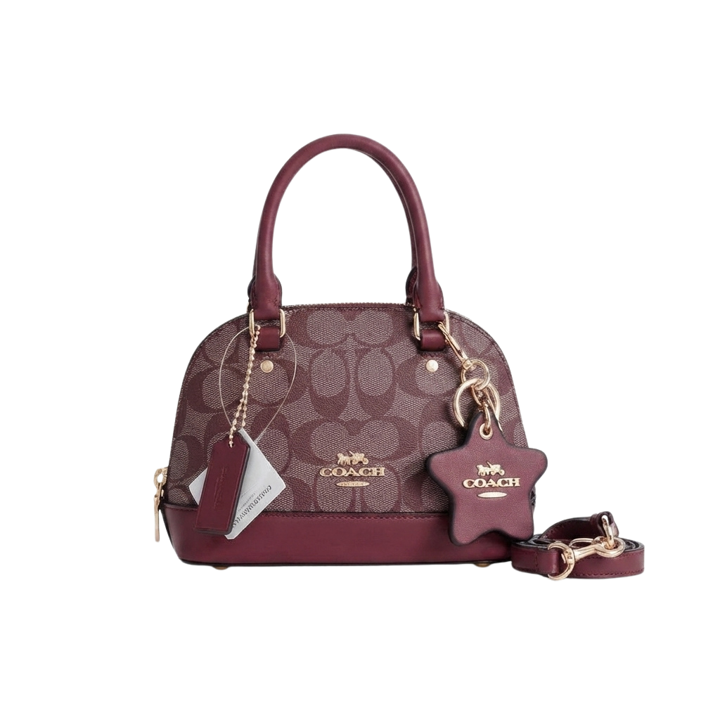 Coach Mini Sierra Satchel – Burgundy - View 5