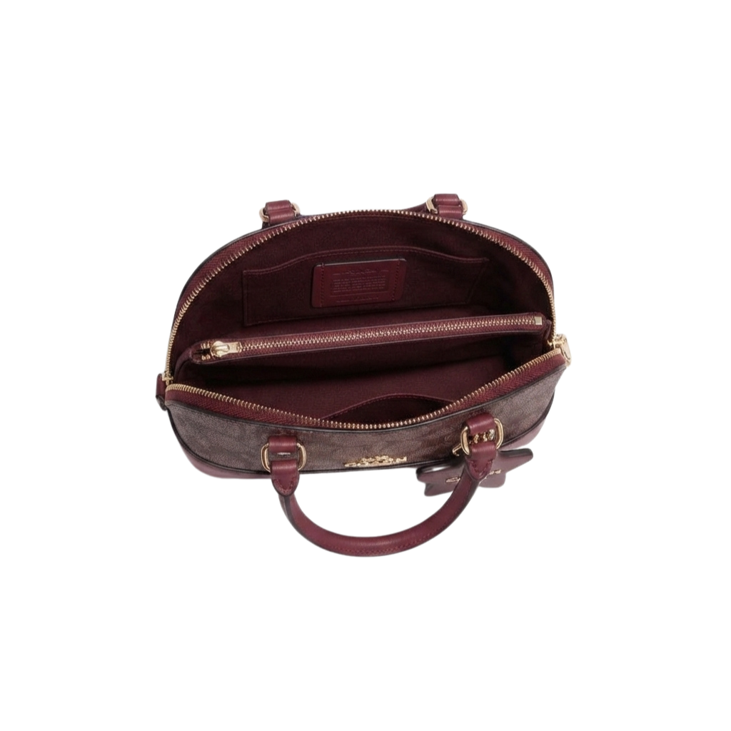 Coach Mini Sierra Satchel – Burgundy - View 2