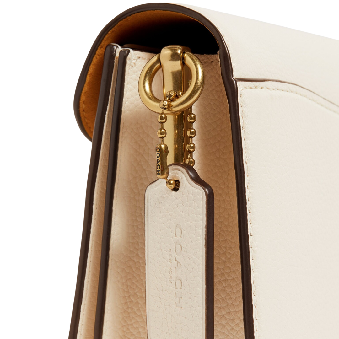 Coach Tabby Pebbled Leather Shoulder Bag – Off White - View 3