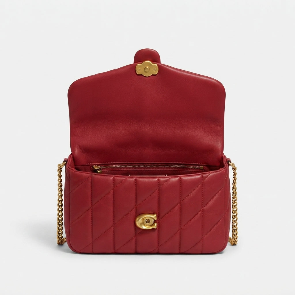 Coach Quilted Tabby Bag – Burgundy - View 2