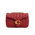 Coach Quilted Tabby Bag – Burgundy - View 1