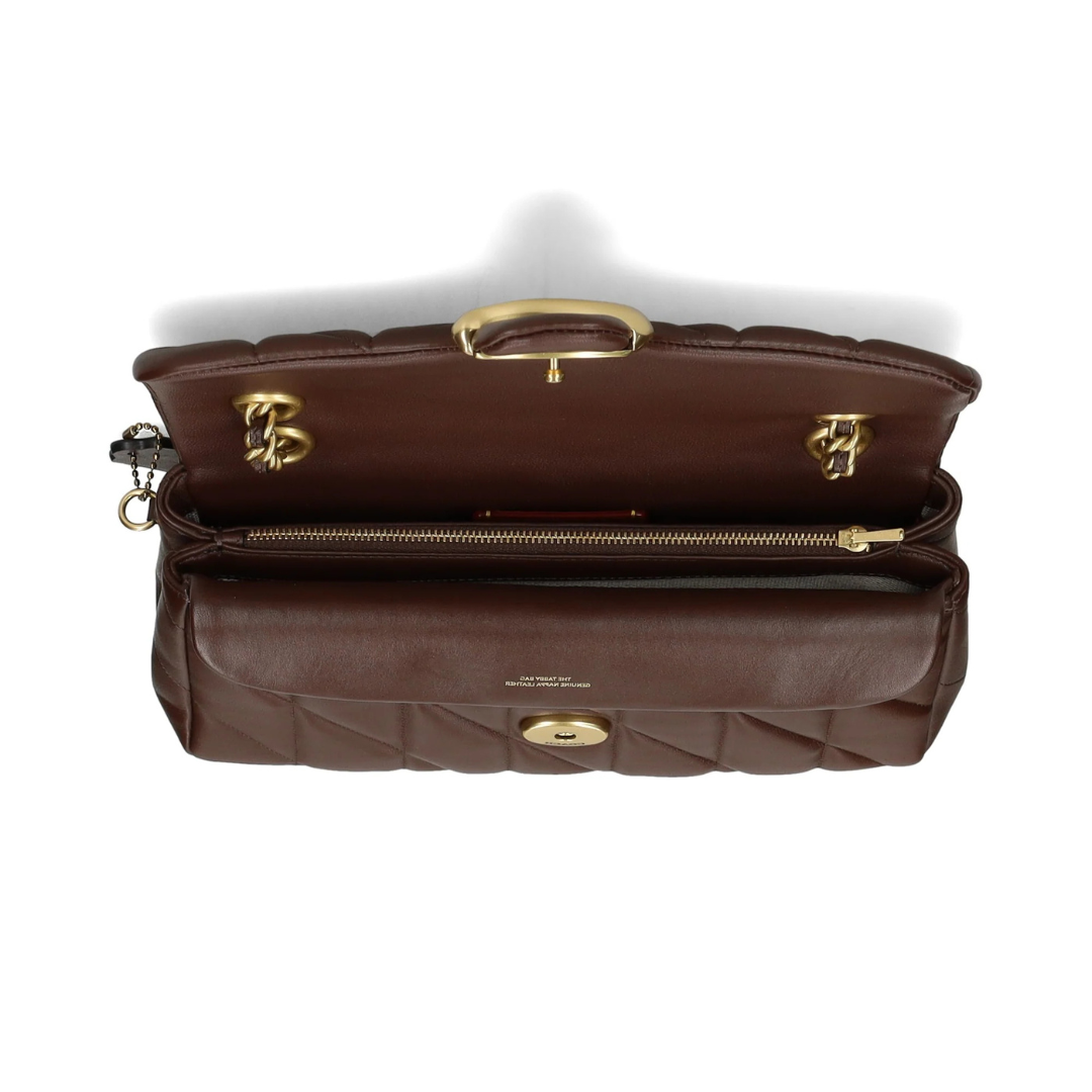 Coach Quilted Tabby Shoulder Bag – Rich Brown - View 3