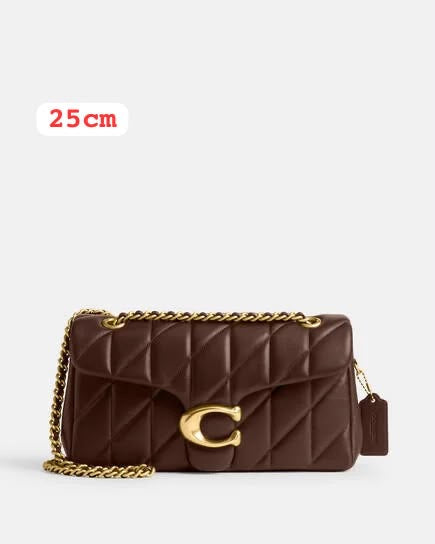 Coach Quilted Tabby Shoulder Bag – Rich Brown - View 5