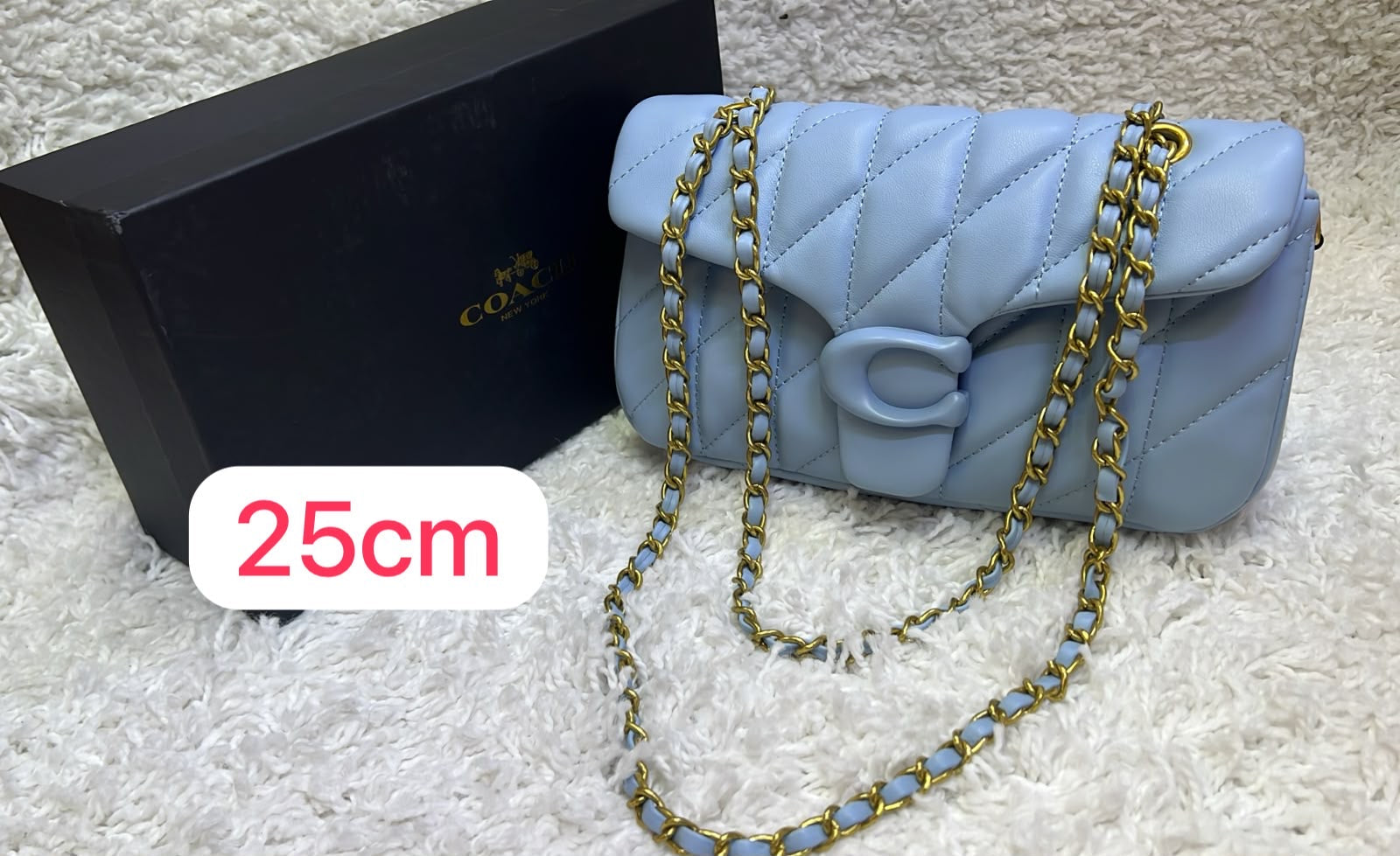 Coach Quilted Tabby Shoulder Bag – Blue - View 5