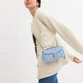 Coach Quilted Tabby Shoulder Bag – Blue - View 4