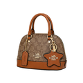 Coach Sabrina Satchel in Signature Canvas – Rich Brown - View 2