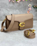 Coach Tabby Leather Shoulder Bag – Nude - View 5
