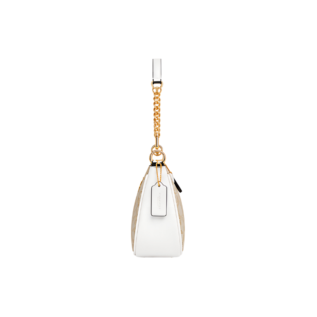 Coach Teri Shoulder Bag in Signature Canvas – Nude - View 3