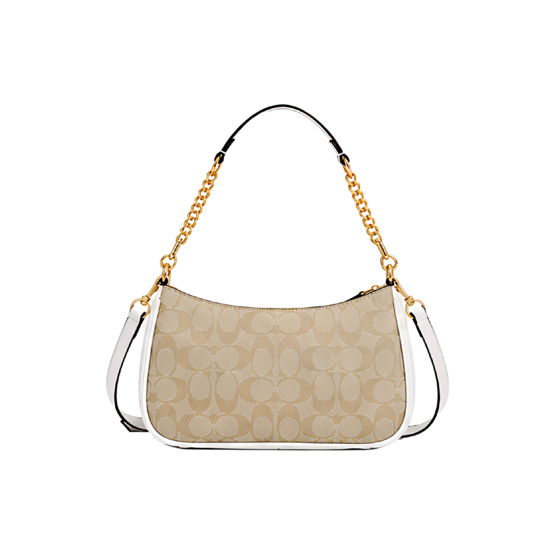 Coach Teri Shoulder Bag in Signature Canvas – Nude - View 4